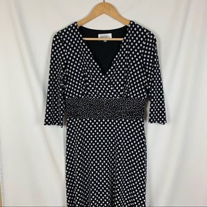 Studio I 50s Polka Dot Cinched Waist Dress Sz 8